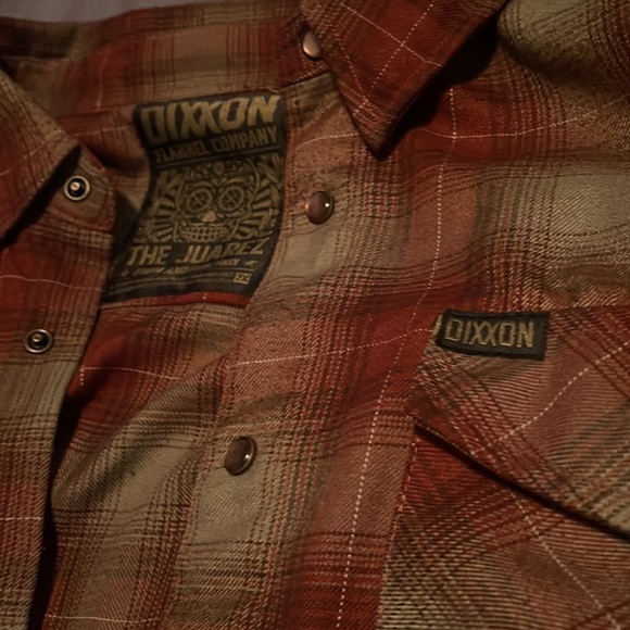DIXXON “JAUREZ” FLANNEL (2X) (XXL) Men’s -Perfect condition! - Picture 2 of 5